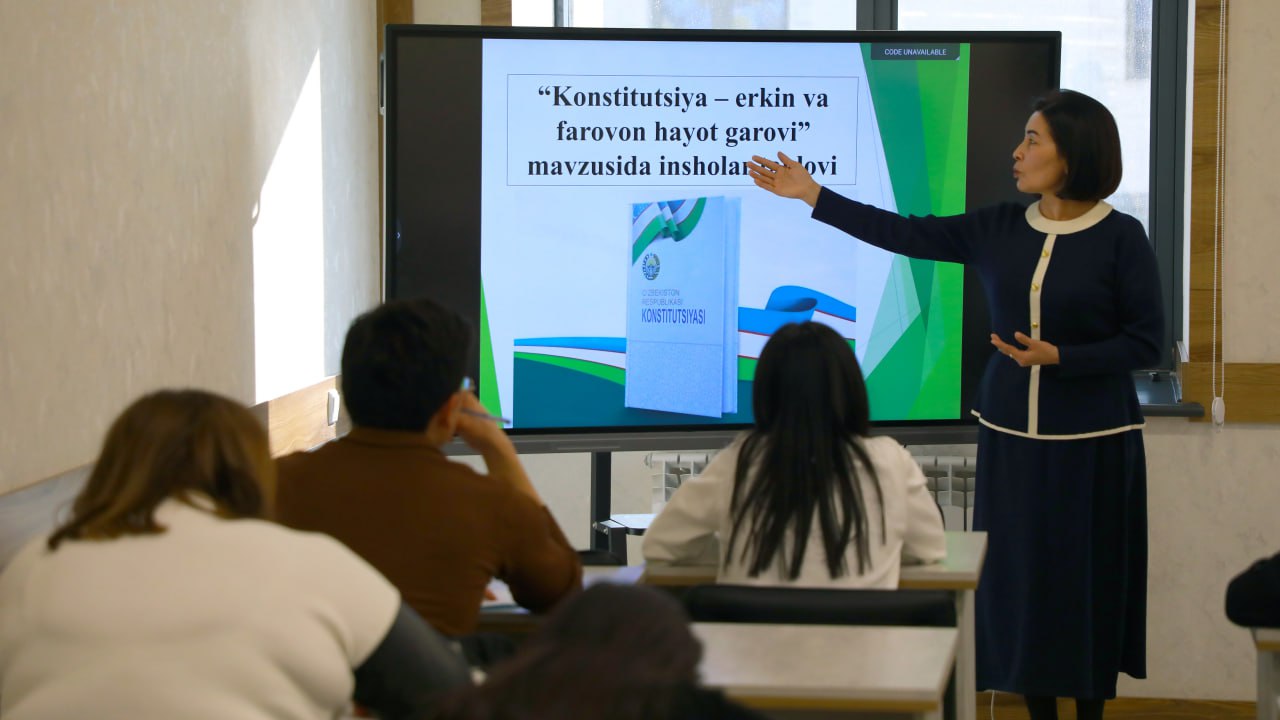 🌏 Konstitutsiya — baxtimiz va kelajagimiz qomusi! Sambhram universitetida insho tanlovi o‘tkazildi...